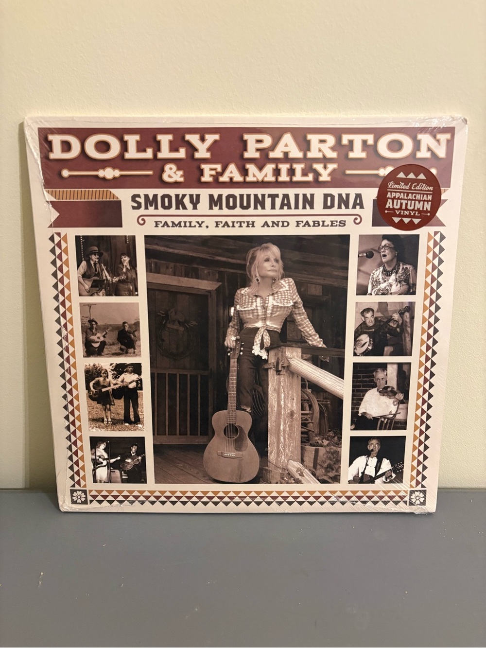 βAppalachian AutumnβDolly Parton Smoky Mountain DNA Vinyl Record - Brown & Cream